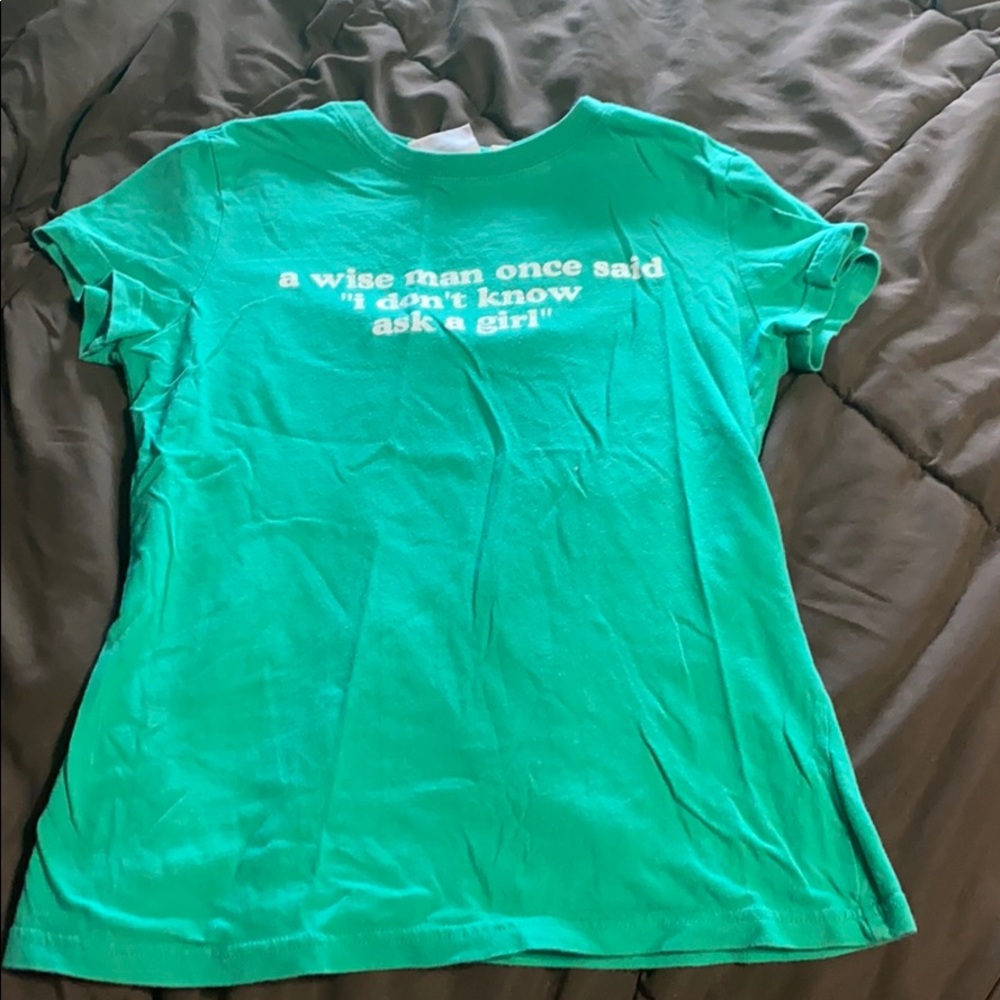 Green quirky tee